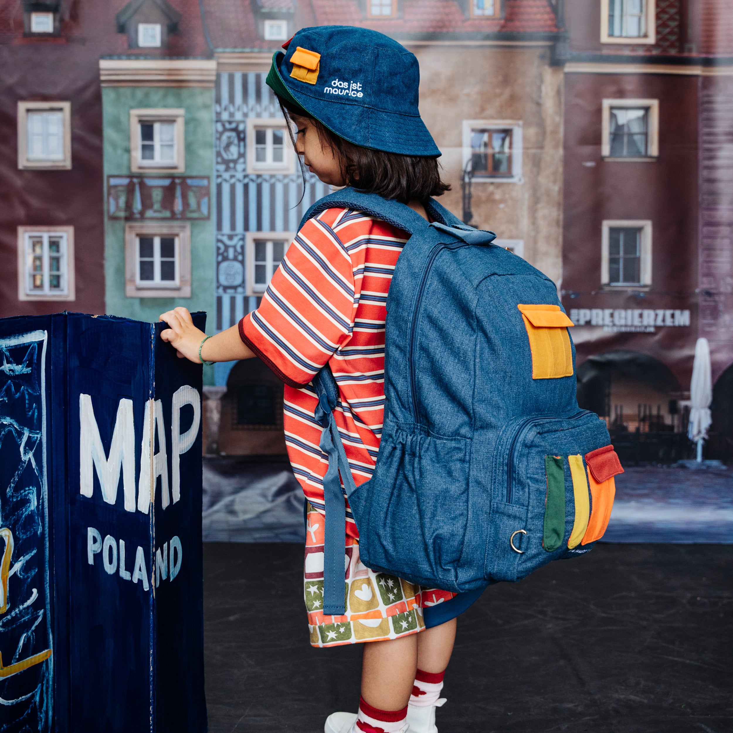 Fox & Fallow x Das Ist Maurice Denim Pocket Junior Backpack - Medium 20L - PRE-ORDER (17 SEP)