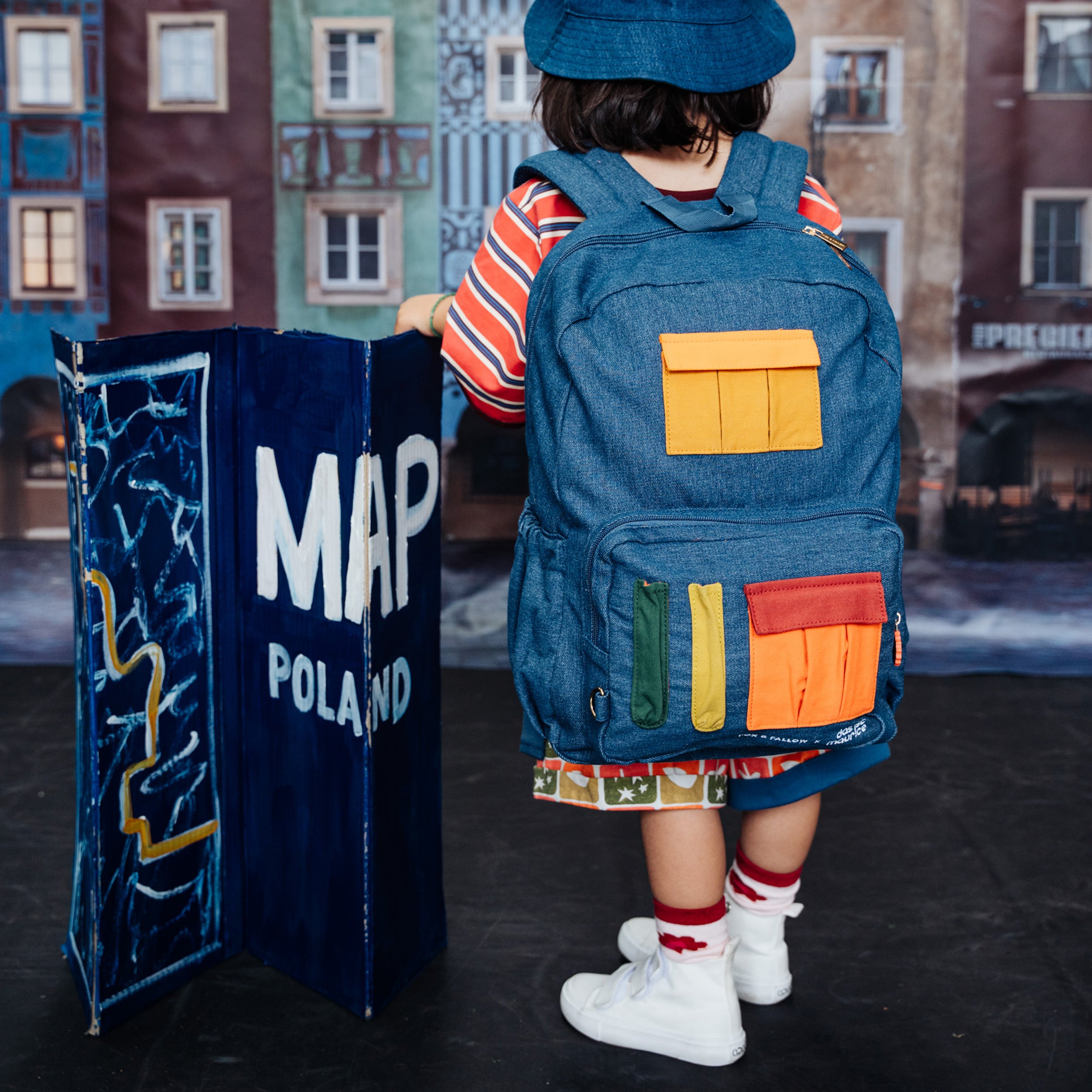Fox & Fallow x Das Ist Maurice Denim Pocket Junior Backpack - Medium 20L - PRE-ORDER (17 SEP)