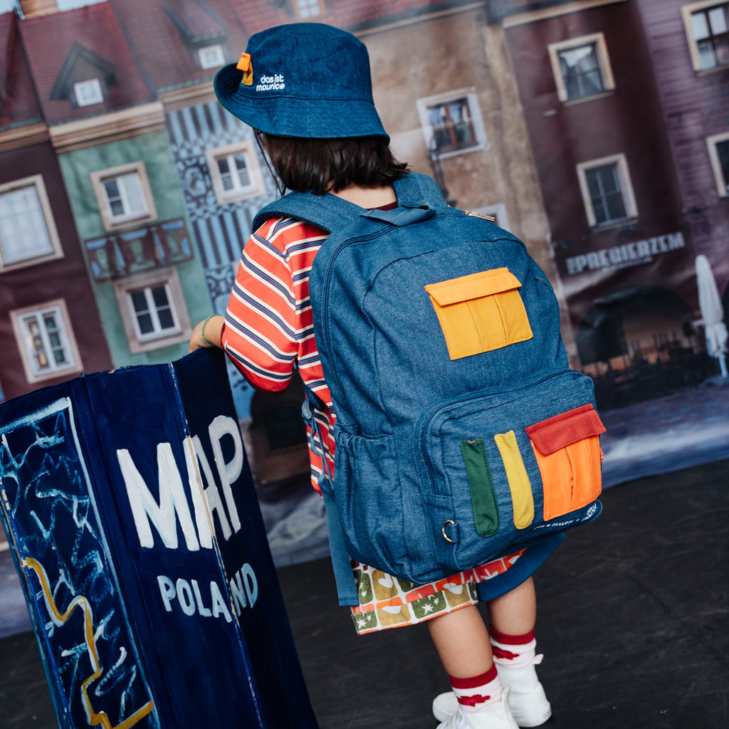 Fox & Fallow x Das Ist Maurice Denim Pocket Junior Backpack - Medium 20L - PRE-ORDER (17 SEP)