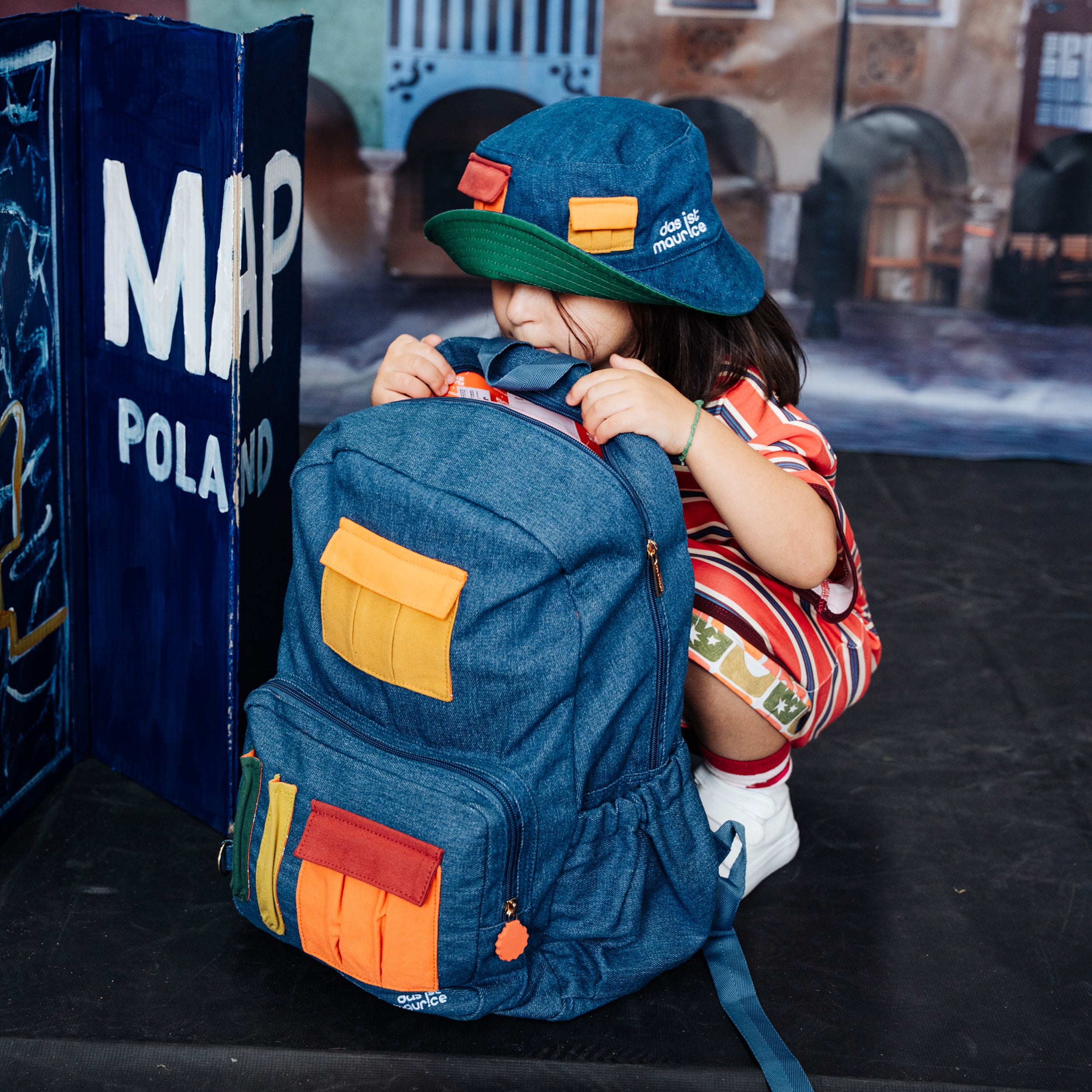 Fox & Fallow x Das Ist Maurice Denim Pocket Junior Backpack - Medium 20L - PRE-ORDER (17 SEP)