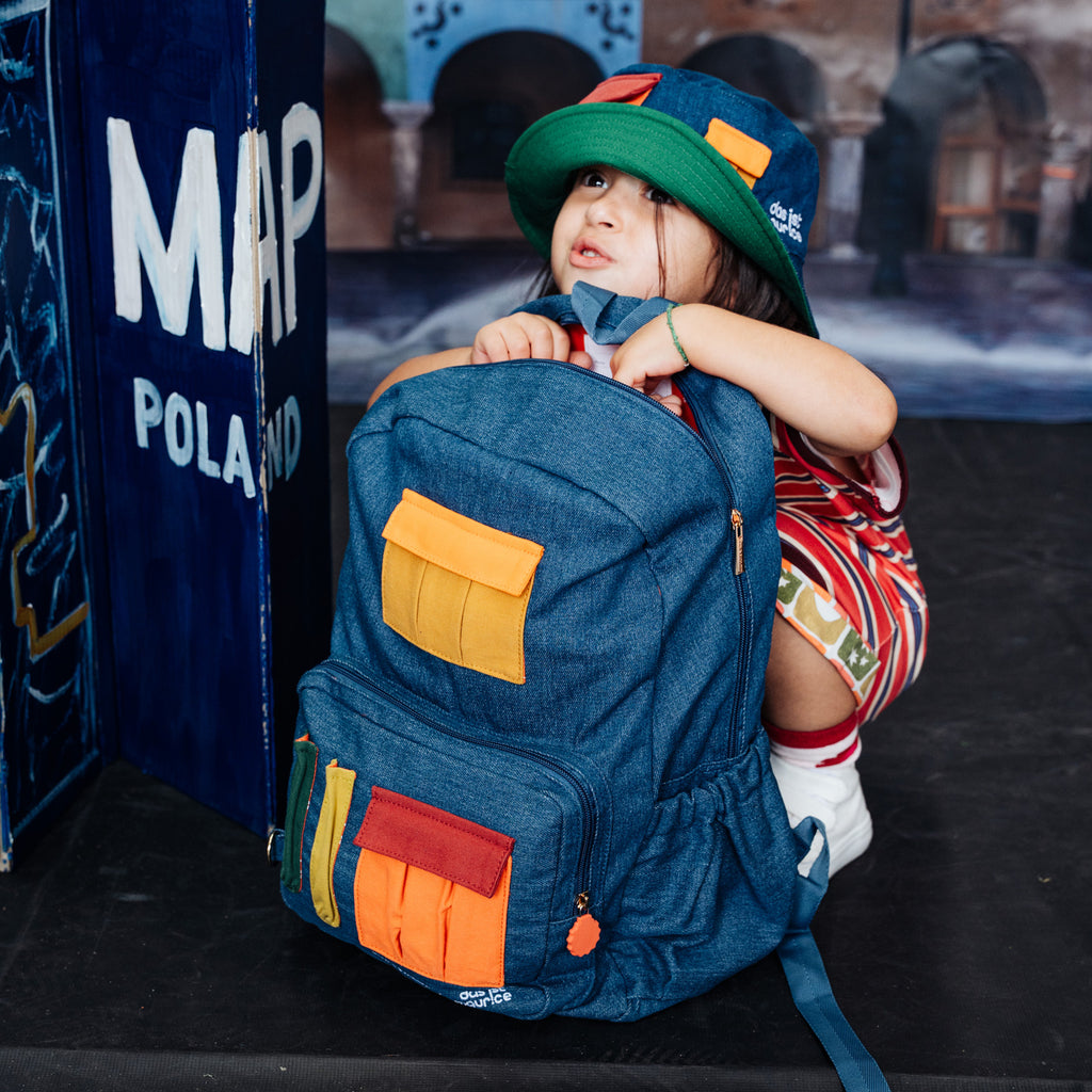 Fox & Fallow x Das Ist Maurice Denim Pocket Junior Backpack - Medium 20L - PRE-ORDER (17 SEP)