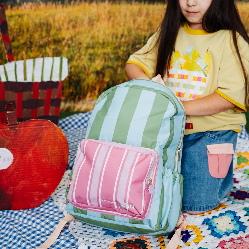 Fox & Fallow x Das Ist Maurice Stripes Junior Backpack - Medium 20L - PRE-ORDER (17 SEP)