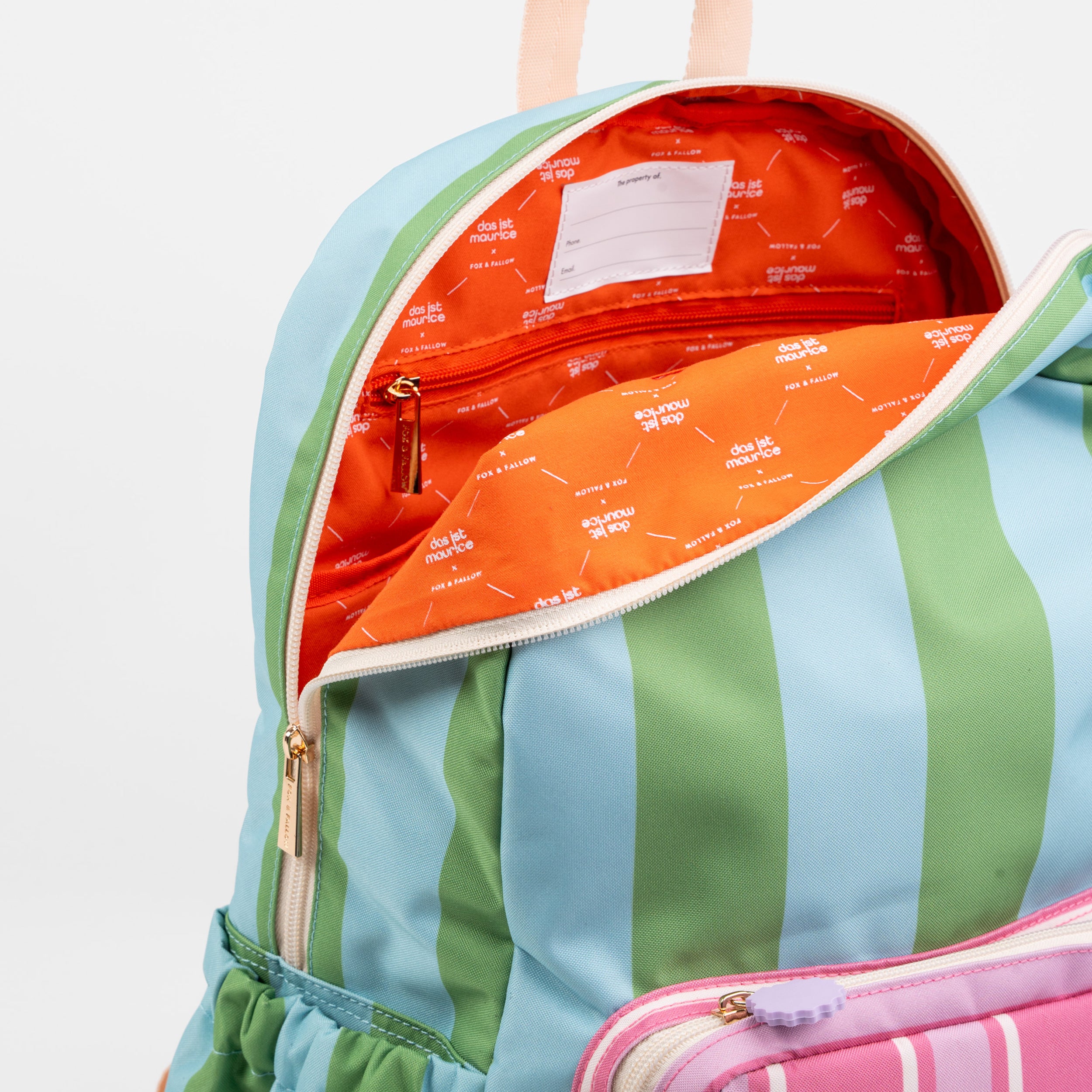 Fox & Fallow x Das Ist Maurice Stripes Junior Backpack - Medium 20L - PRE-ORDER (17 SEP)