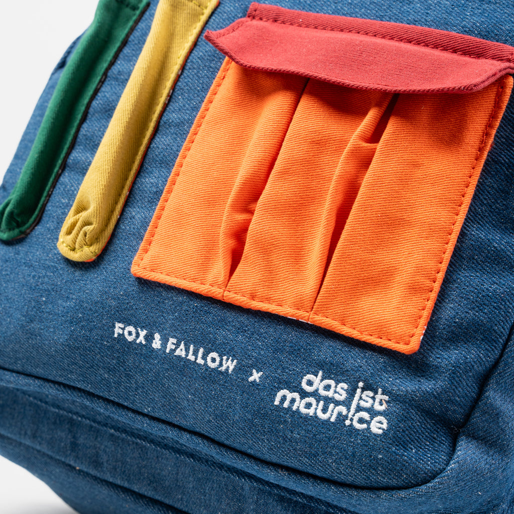 Fox & Fallow x Das Ist Maurice Denim Pocket Junior Backpack - Medium 20L - PRE-ORDER (17 SEP)