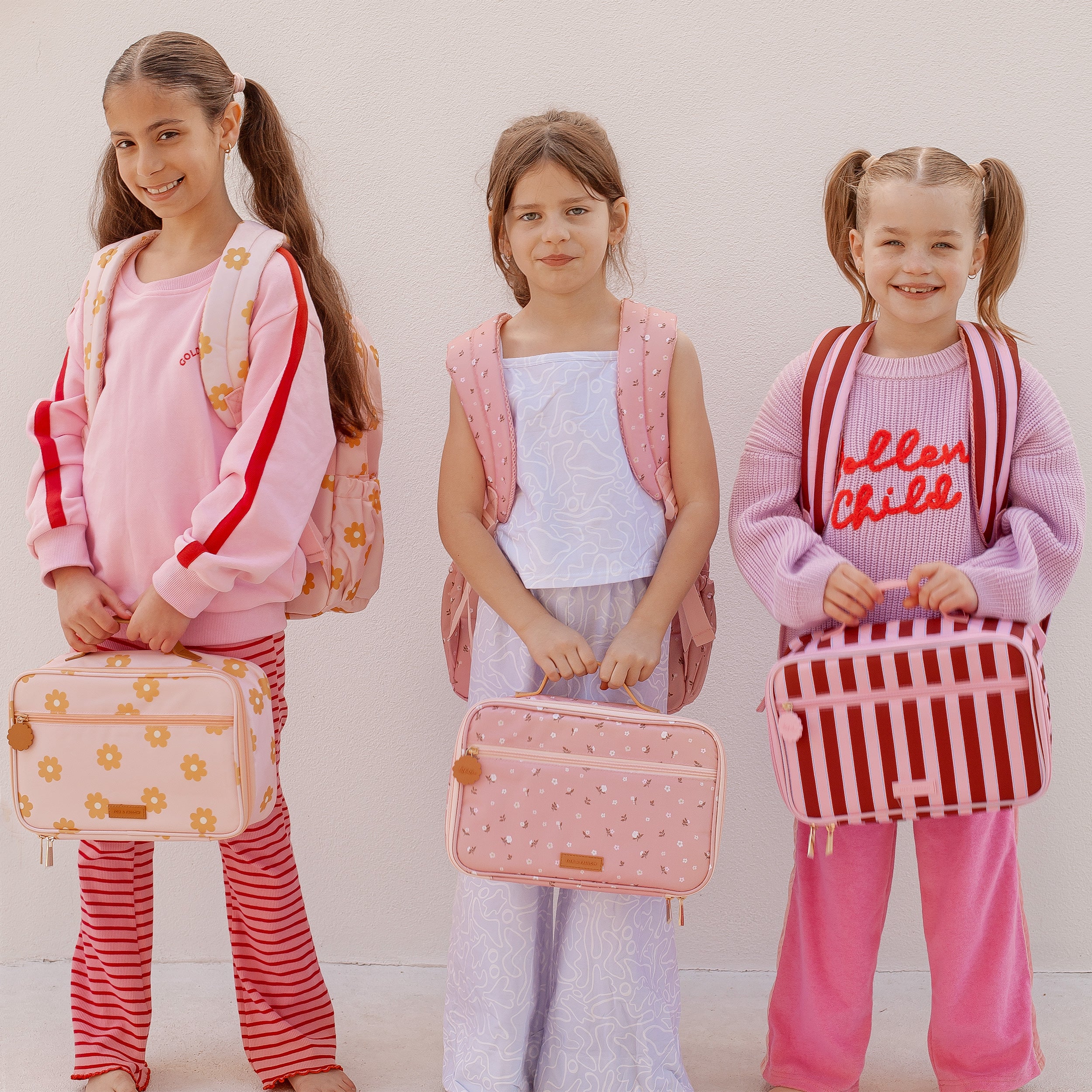Burgundy Stripe Large Lunch Bag - PRE-ORDER (APRIL)