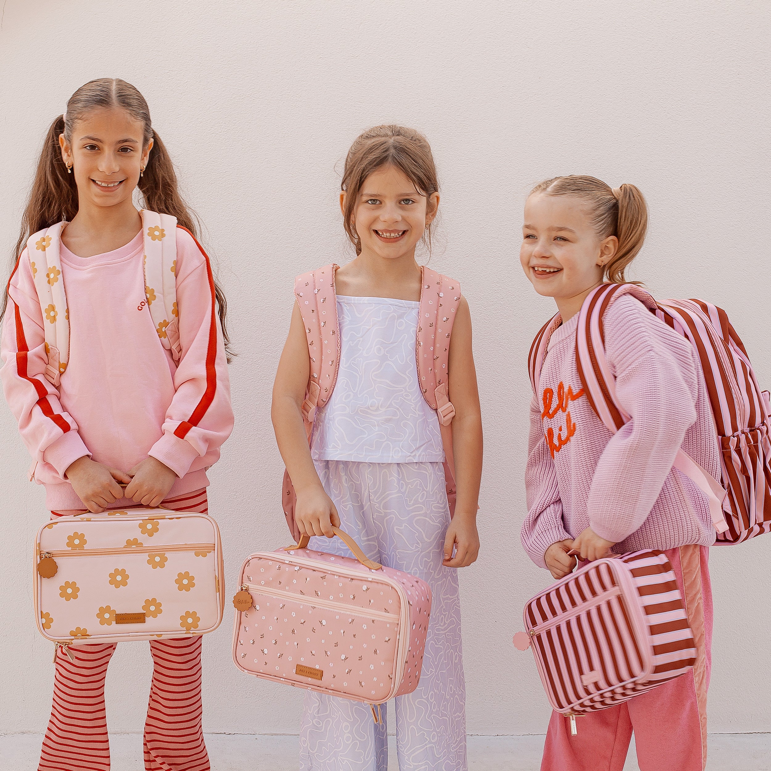 Burgundy Stripe Large Lunch Bag - PRE-ORDER (APRIL)