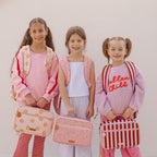 Burgundy Stripe Large Lunch Bag - PRE-ORDER (APRIL)