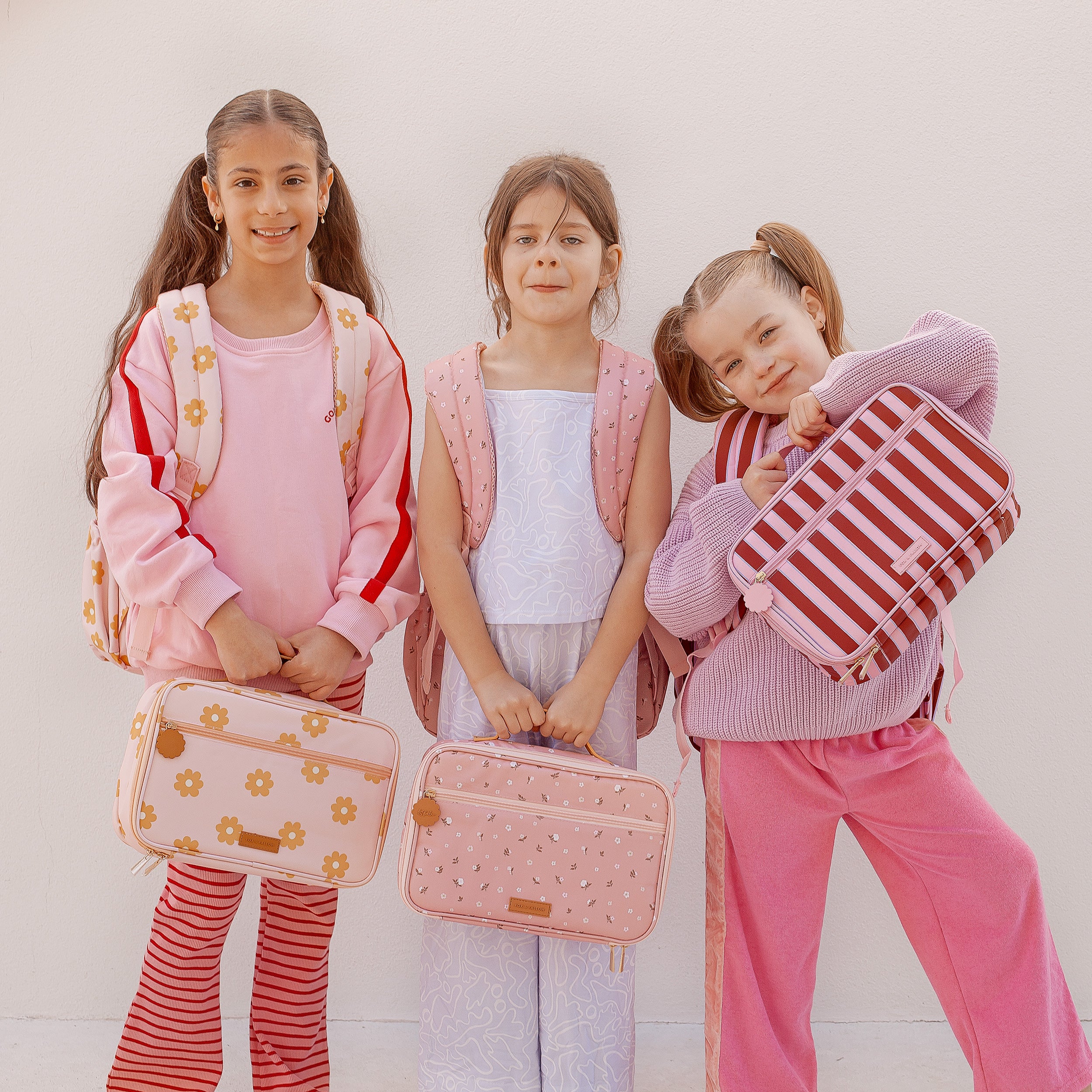 Burgundy Stripe Large Lunch Bag - PRE-ORDER (APRIL)