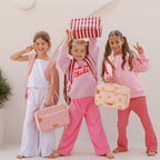 Burgundy Stripe Large Lunch Bag - PRE-ORDER (APRIL)