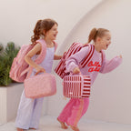 Burgundy Stripe Backpack