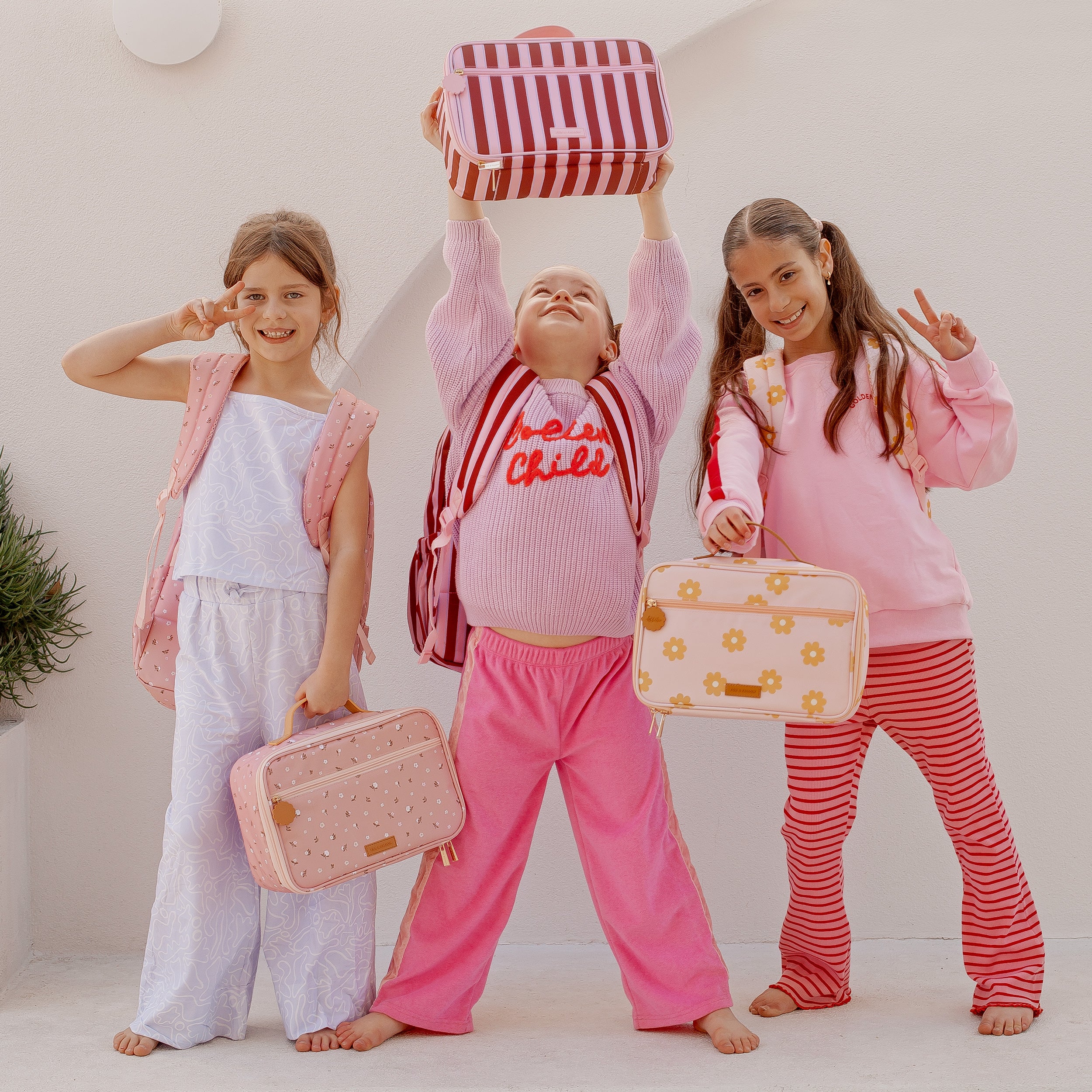 Burgundy Stripe Large Lunch Bag - PRE-ORDER (APRIL)