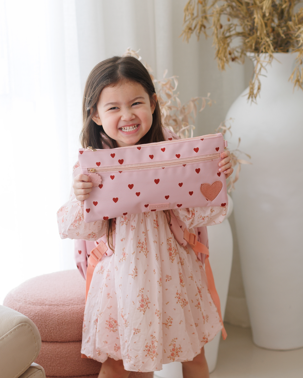 Little Hearts Large Pencil Case - PRE-ORDER (APRIL)