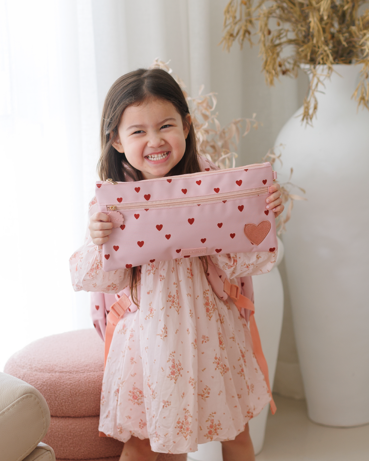 Little Hearts Large Pencil Case - PRE-ORDER (APRIL)