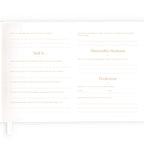 Forever & Always Prompted Wedding Guest Book - SECONDS
