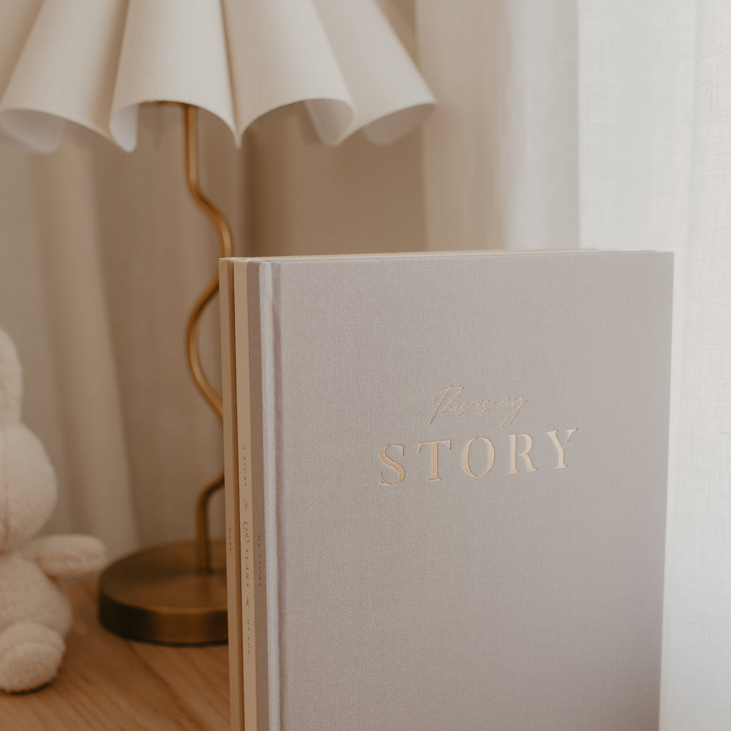 This Is My Story Memoir Journal Grey