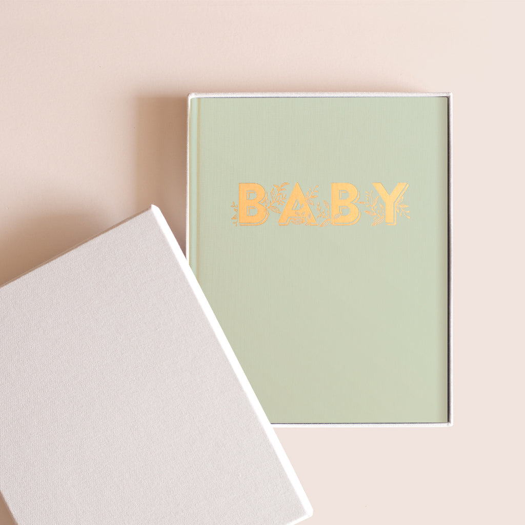 Baby Book Pistachio Boxed - 3rd Edition