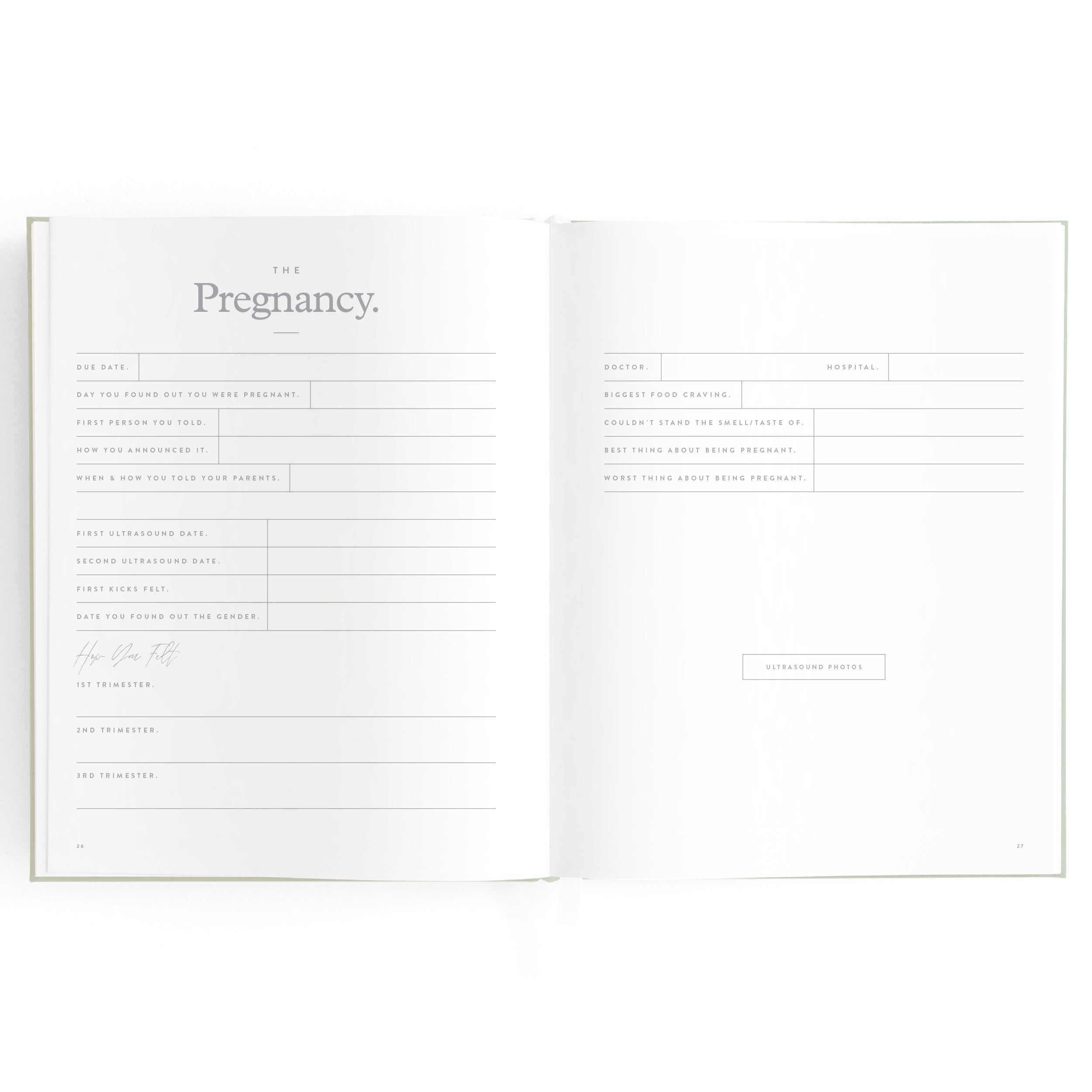 Baby Book Pistachio Boxed - 3rd Edition