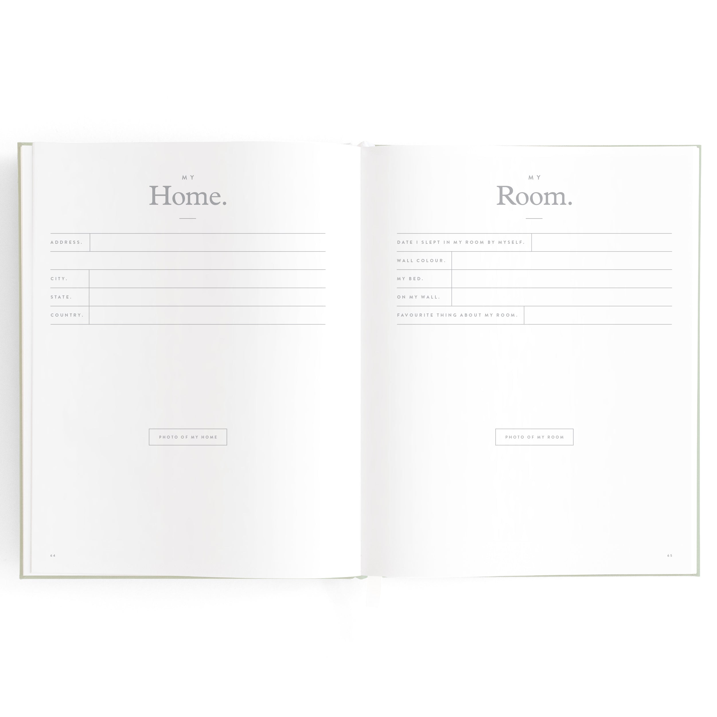 Baby Book Sage Stripe Boxed - 3rd Edition