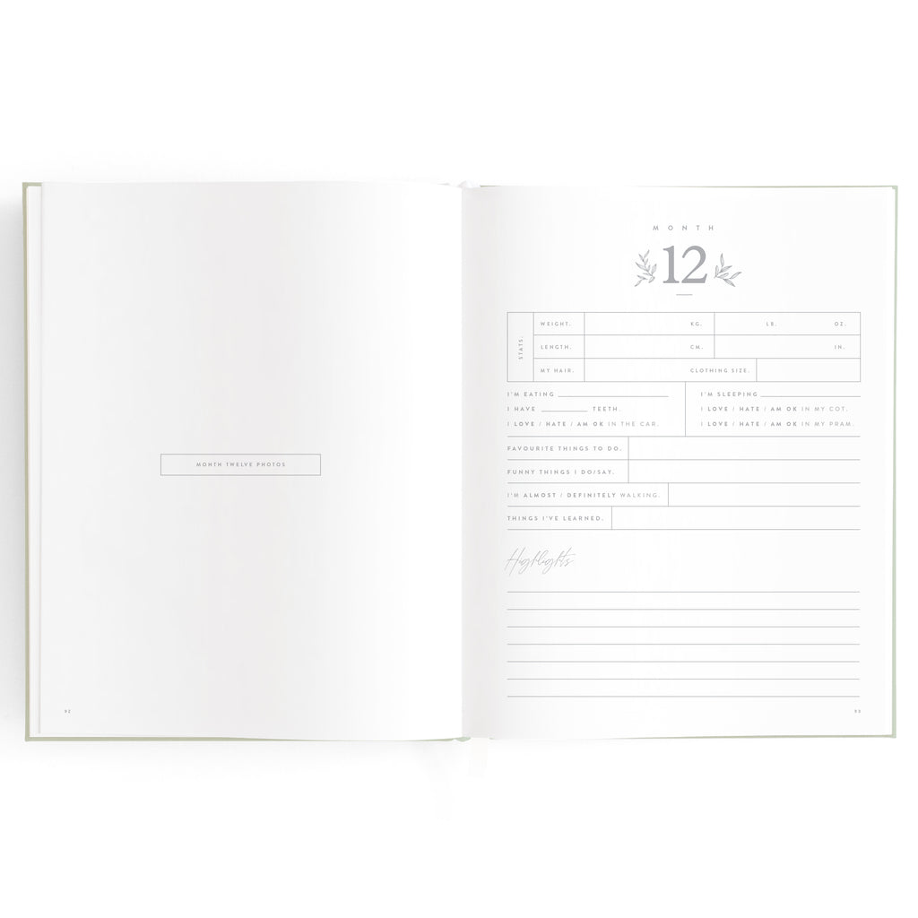 Baby Book Pistachio - 3rd Edition