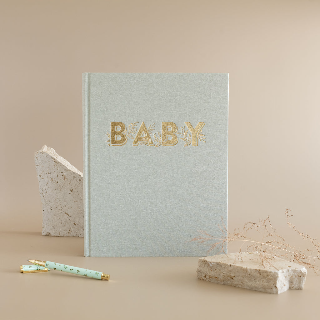Baby Book Pistachio Boxed - 3rd Edition