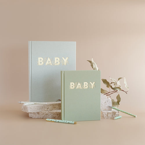 Baby Book Pistachio Boxed - 3rd Edition