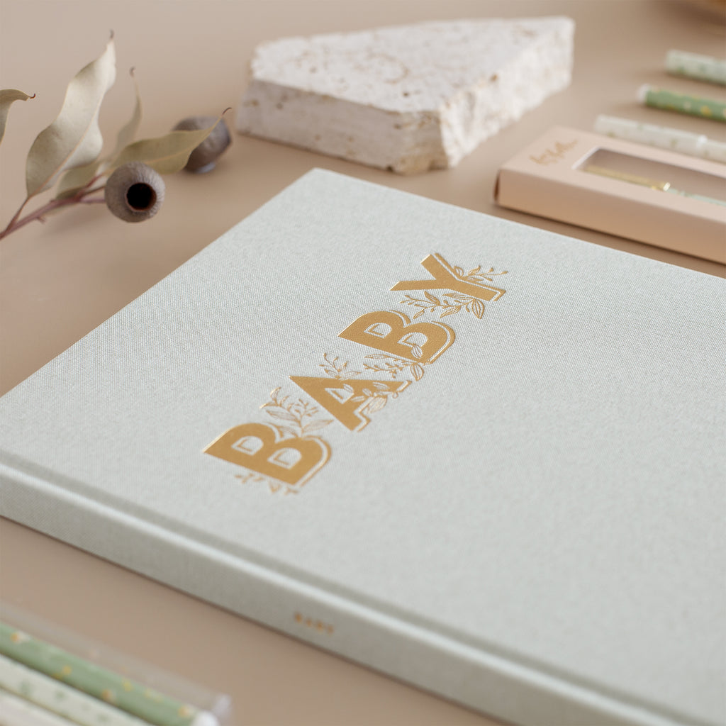 Baby Book Pistachio Boxed - 3rd Edition