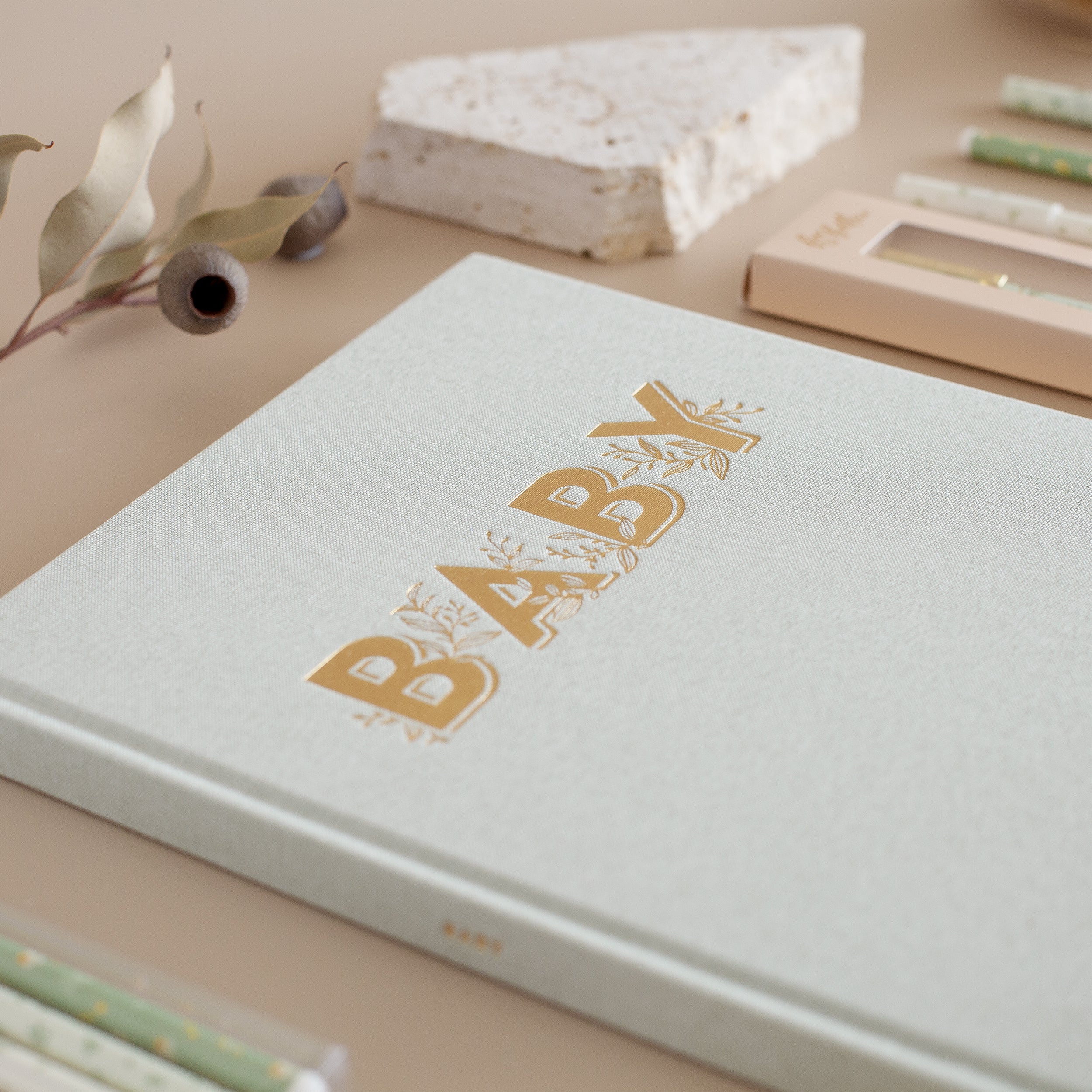 Baby Book Pistachio Boxed - 3rd Edition