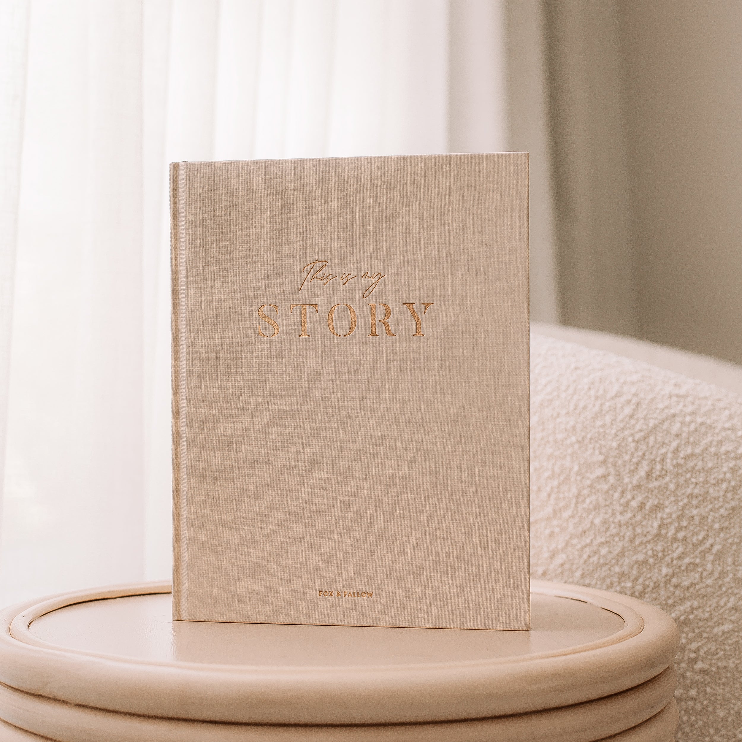 This Is My Story Memoir Journal Cream - PRE-ORDER (ARRIVING MAY)