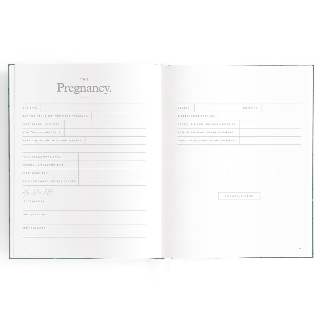 Baby Book Pine Boxed