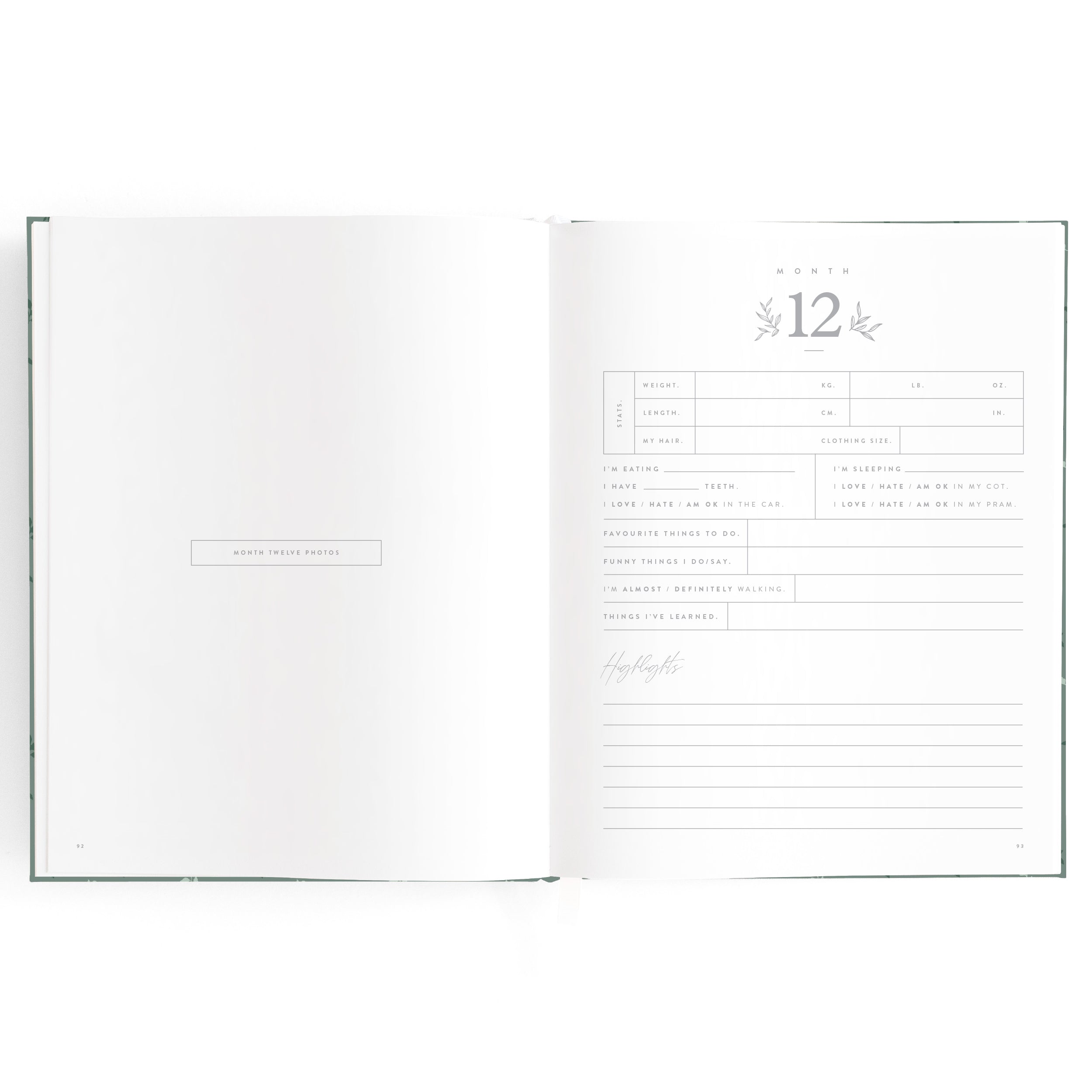 Baby Book Pine - SECONDS