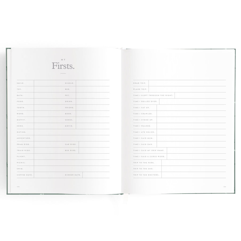 Baby Book Pine Boxed