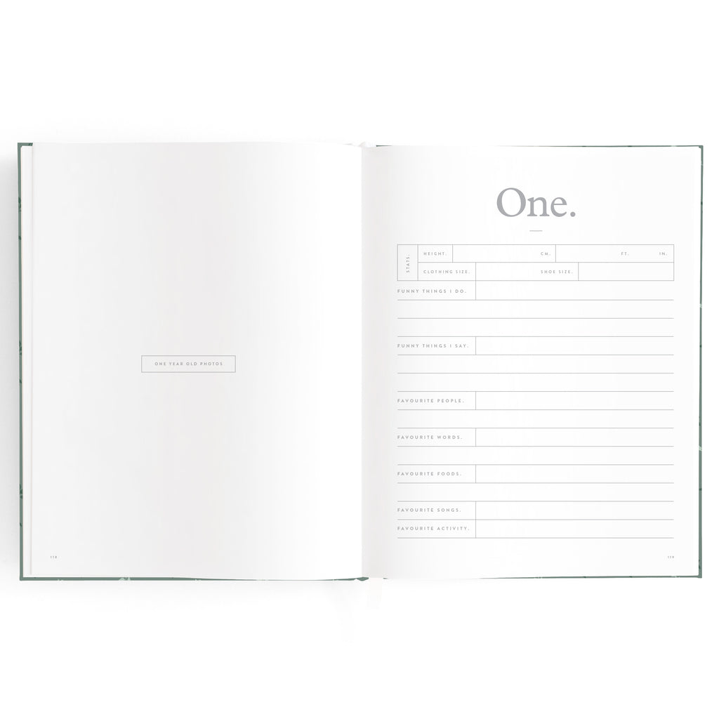 Baby Book Pine Boxed