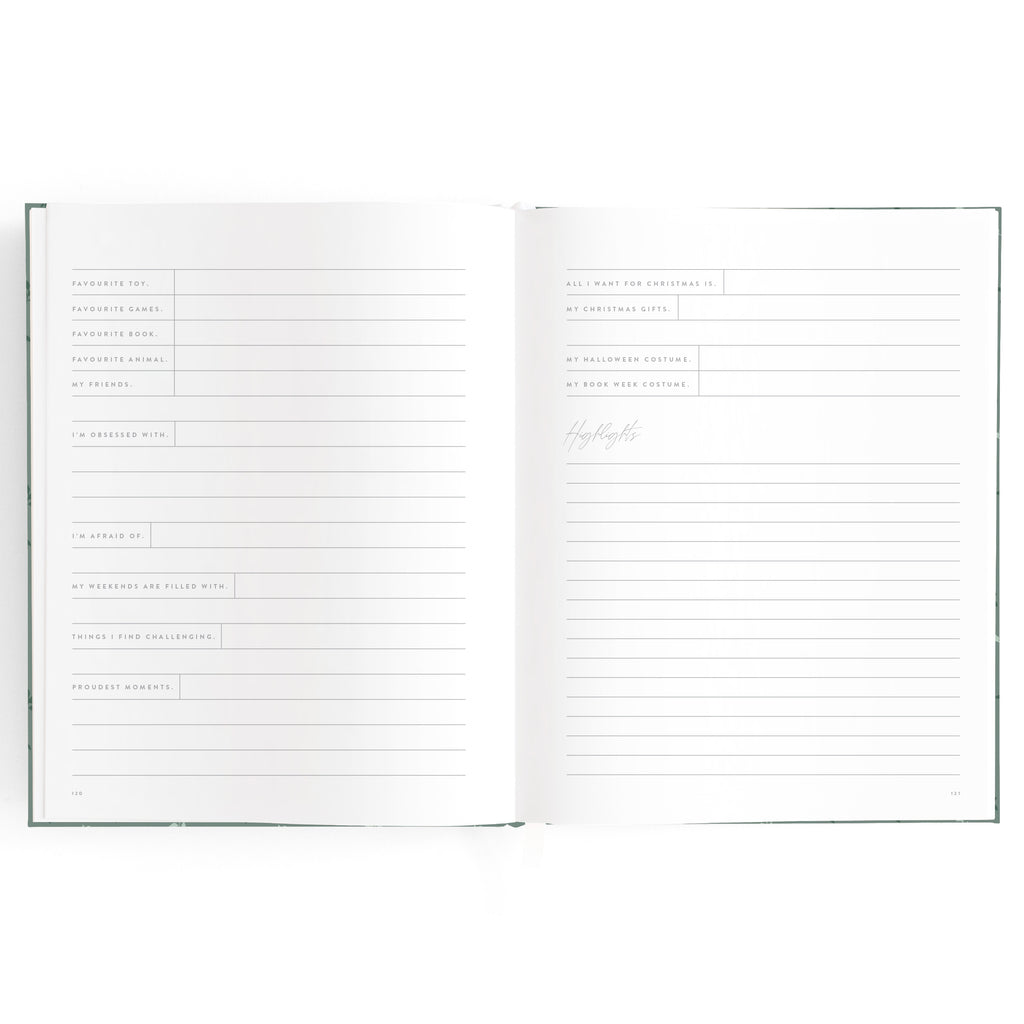 Baby Book Pine Boxed