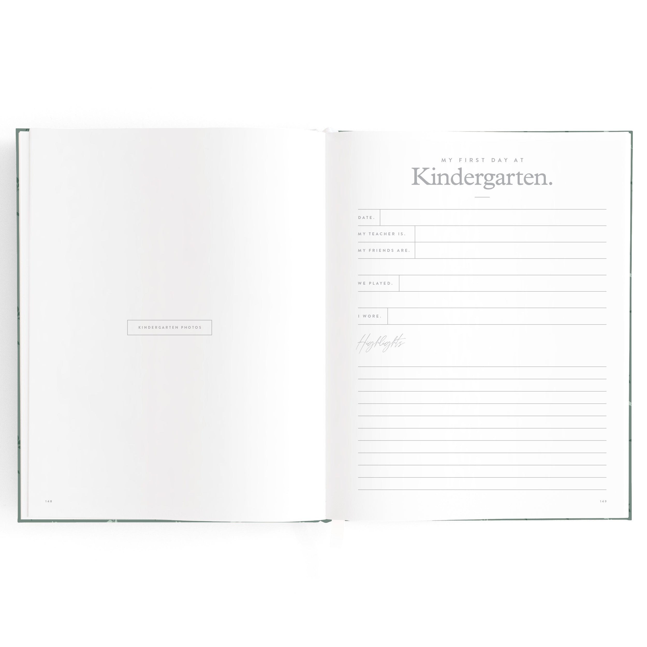 Baby Book Pine Boxed