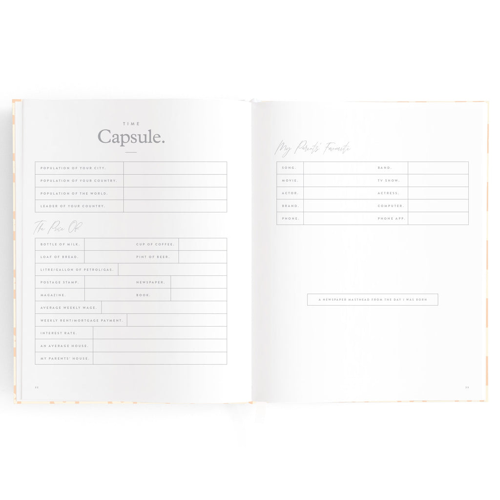 Baby Book Daisy Grid Boxed