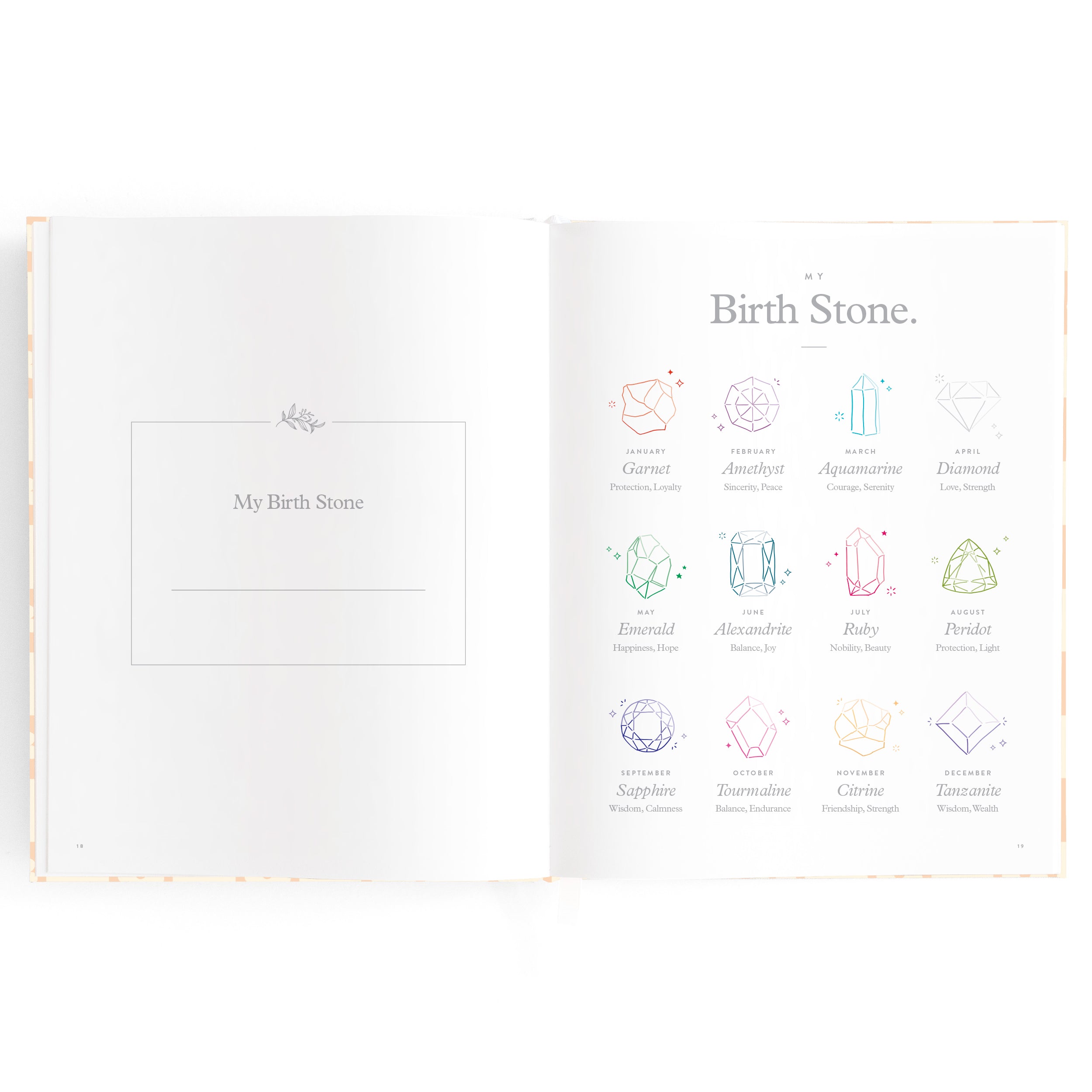 Baby Book Daisy Grid Boxed