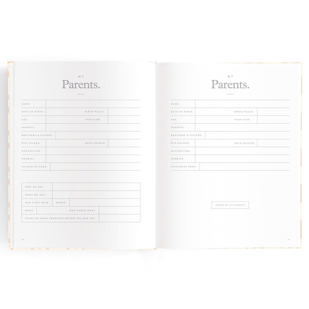 Baby Book Daisy Grid Boxed