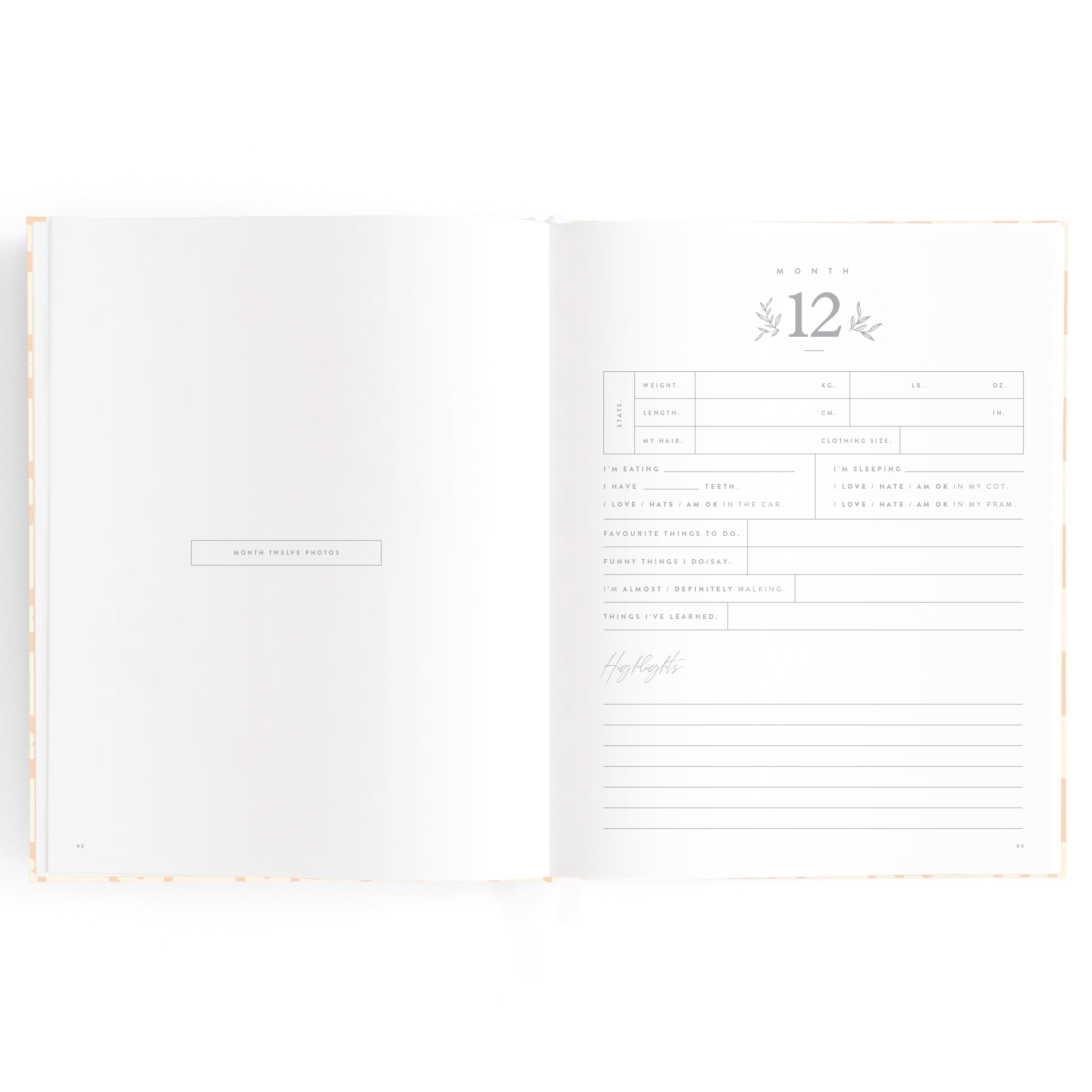 Baby Book Daisy Grid