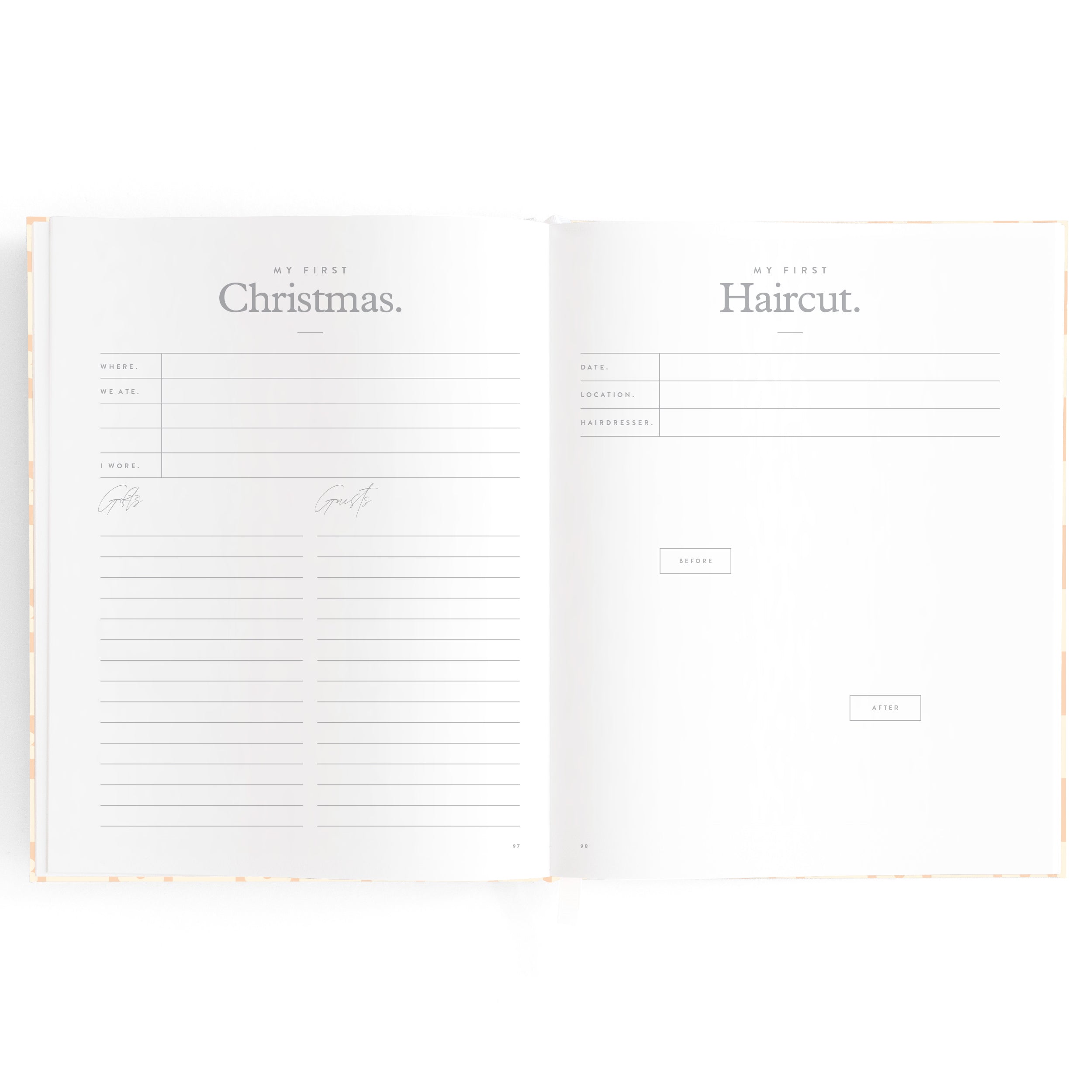 Baby Book Daisy Grid Boxed