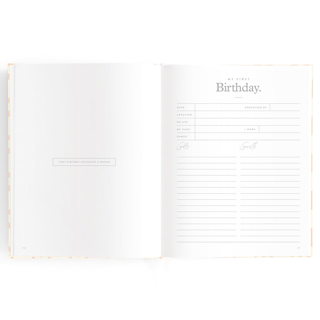 Baby Book Daisy Grid Boxed