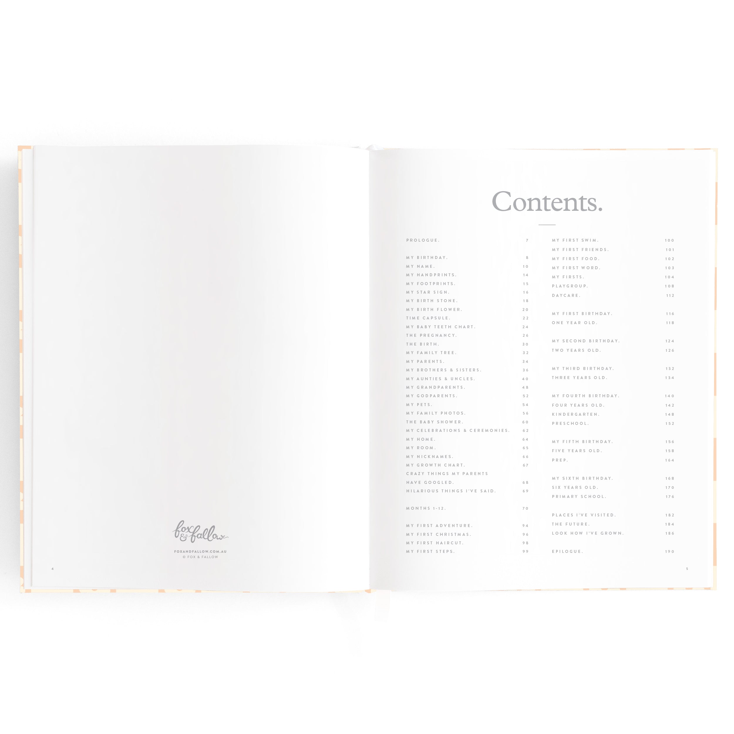 Baby Book Daisy Grid