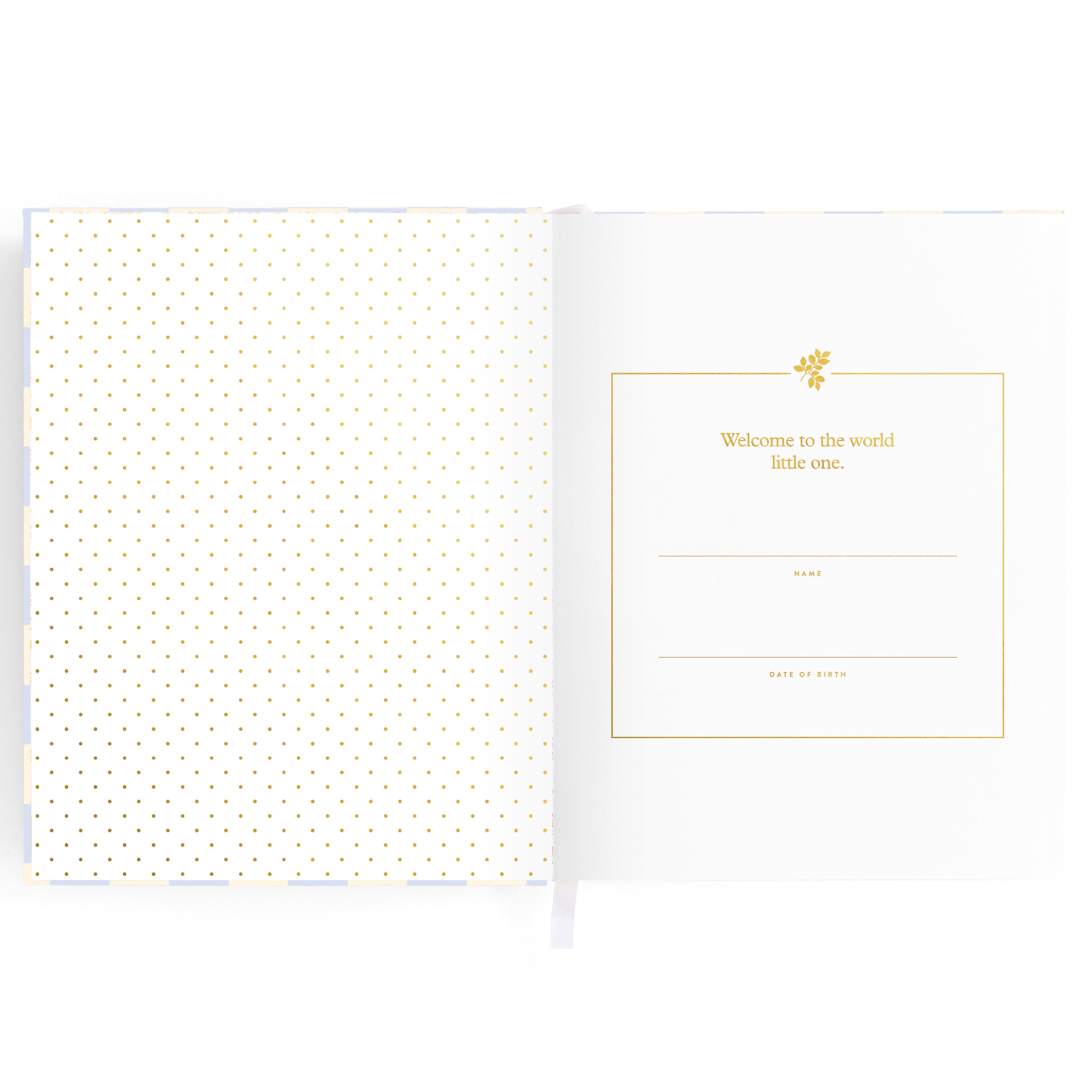 Baby Book Blue Check Boxed - 3rd Edition