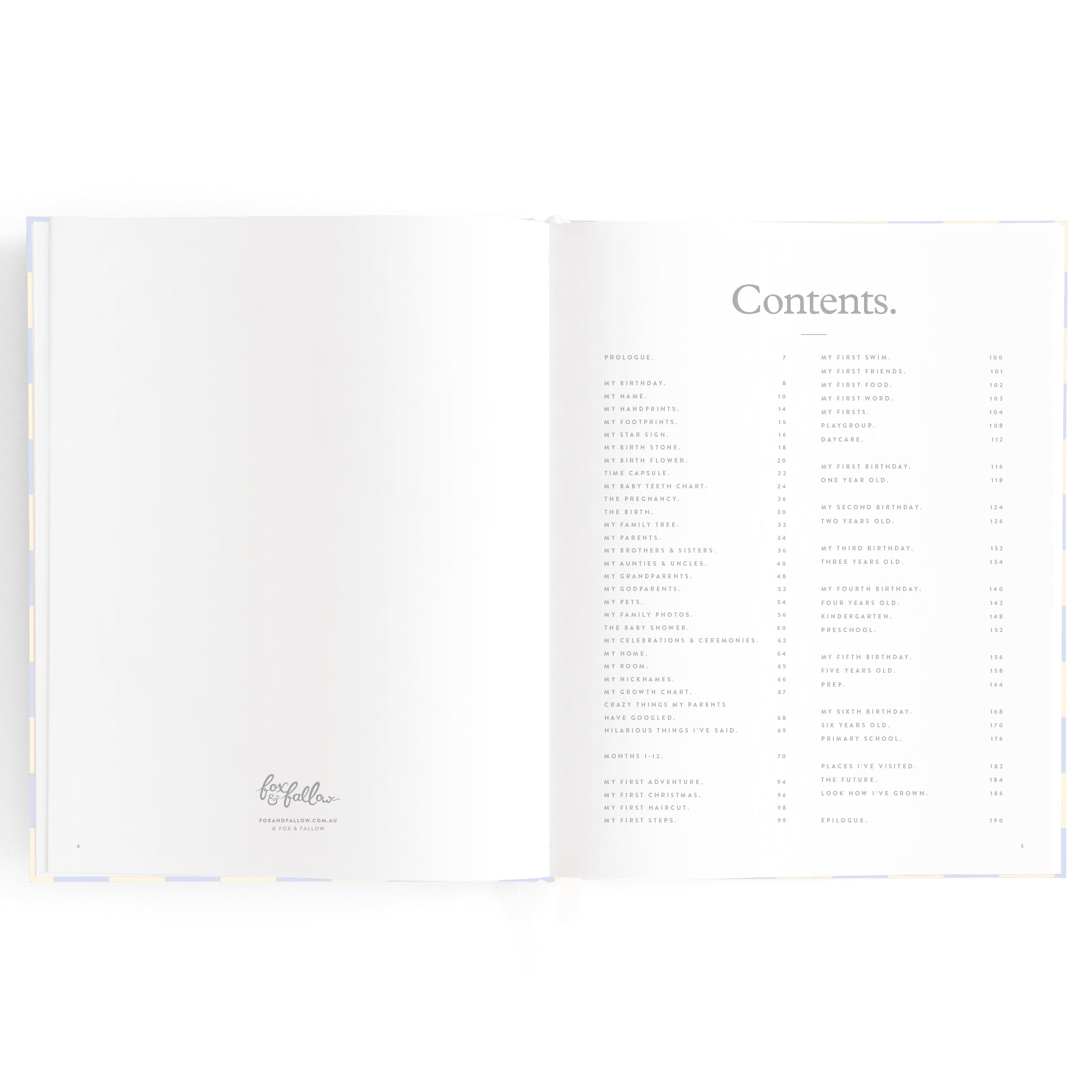 Baby Book Blue Check - 3rd Edition