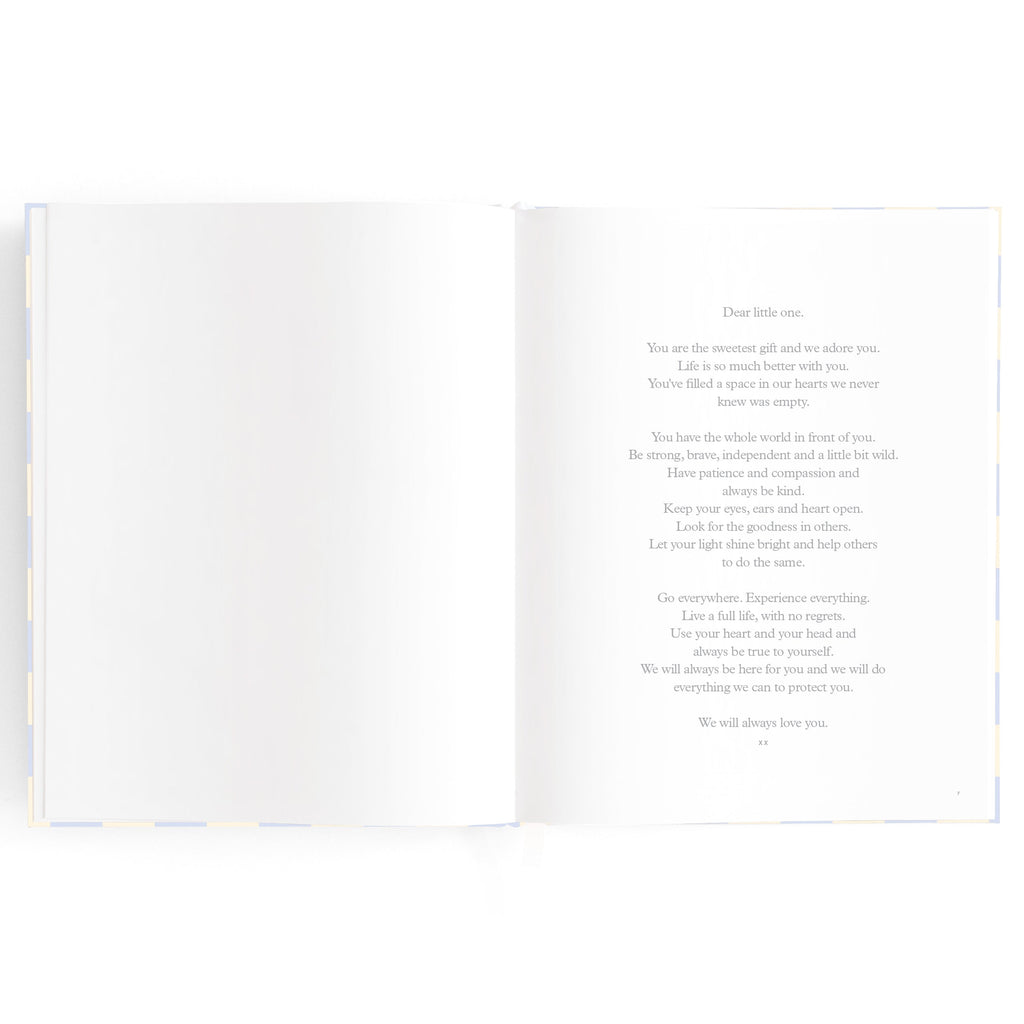 Baby Book Blue Check - 3rd Edition