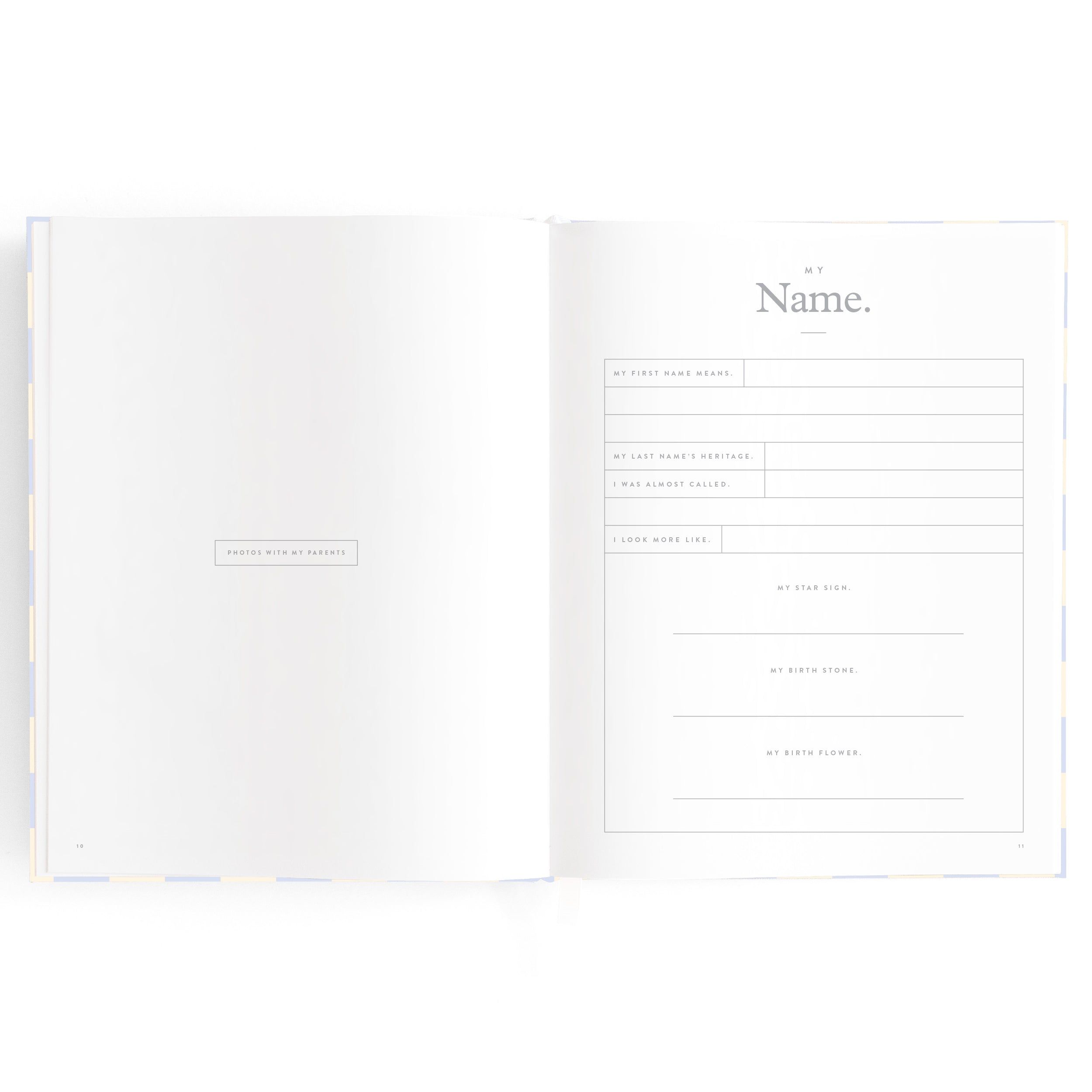 Baby Book Blue Check Boxed - 3rd Edition