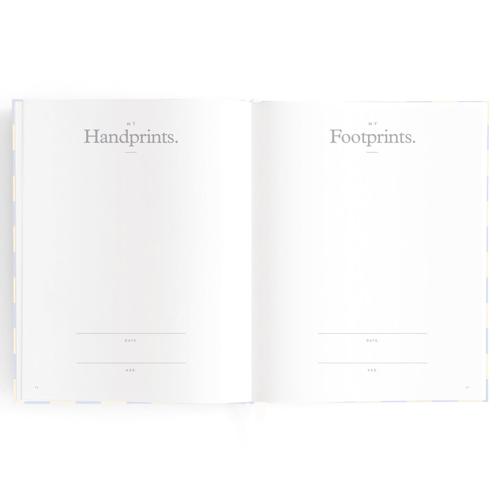 Baby Book Blue Check Boxed - 3rd Edition