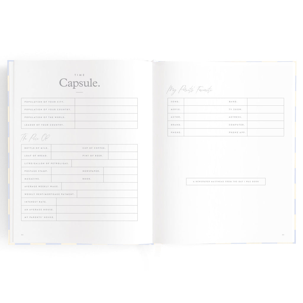 Baby Book Blue Check - 3rd Edition