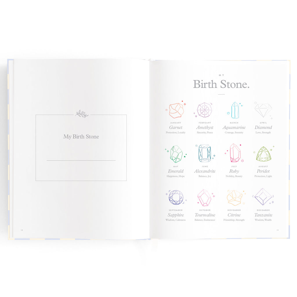 Baby Book Blue Check Boxed - 3rd Edition