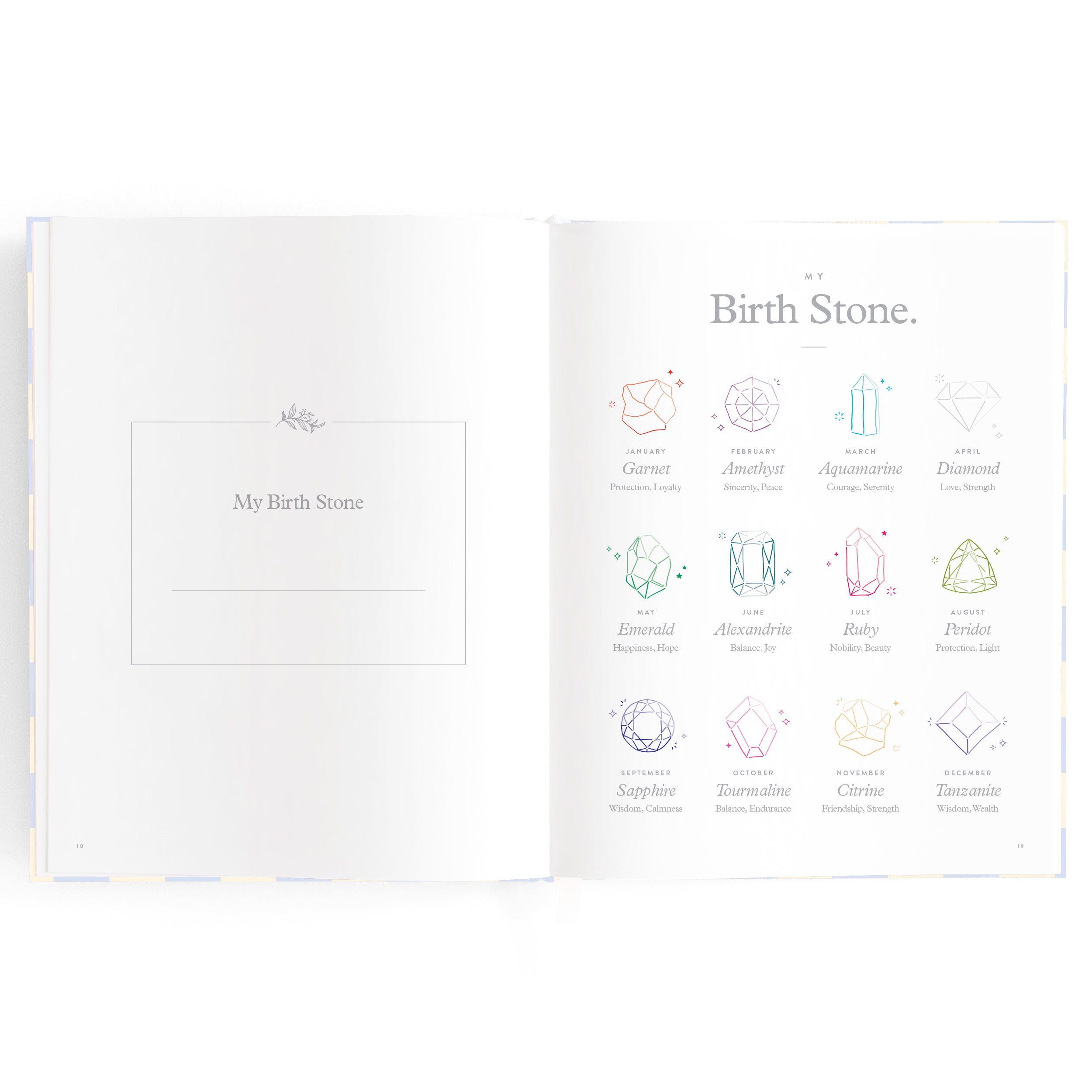 Baby Book Blue Check Boxed - 3rd Edition