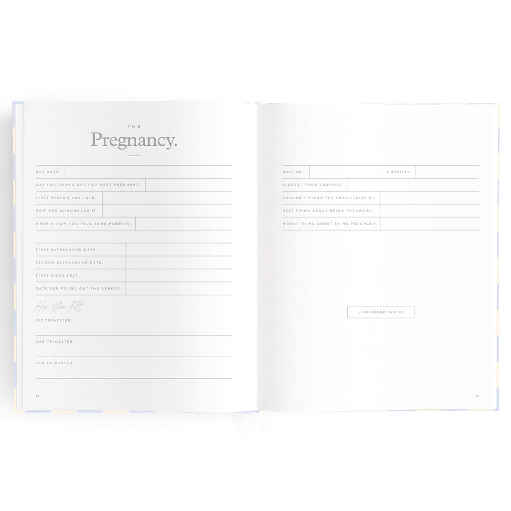 Baby Book Blue Check - 3rd Edition